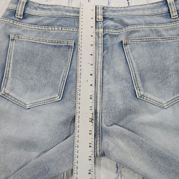 Choize MENS SIZE 38 Baggy Wide Leg Jeans Blue Wash Y2K Skater Street EMBROIDERED - Picture 7 of 11